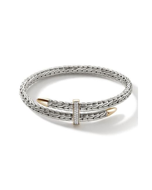 John Hardy Multicolor Spear Pavé Diamond Flex Bracelet for men