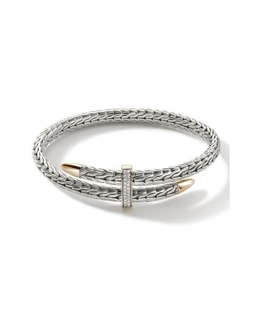 John Hardy Multicolor Spear Pavé Diamond Flex Bracelet for men