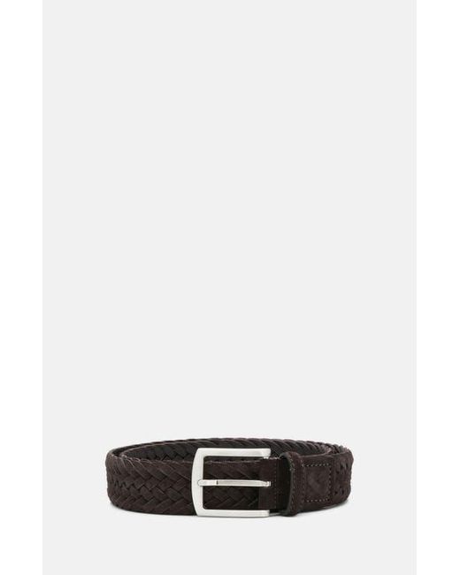 Scarosso Black Braided Belts for men