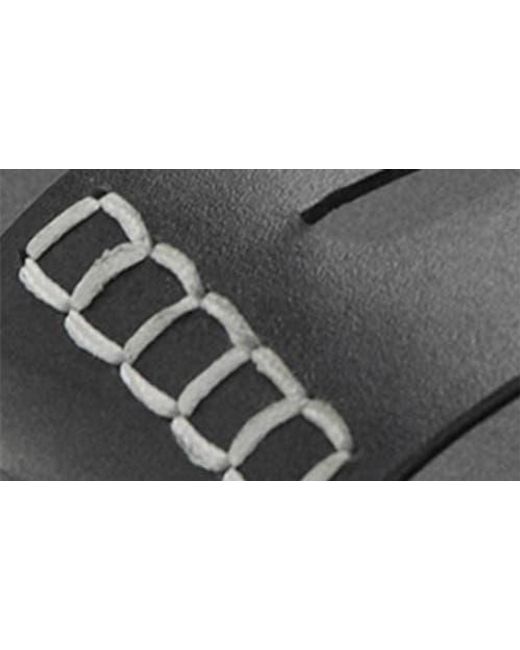 Mango Black Penny Strap Slide Sandal