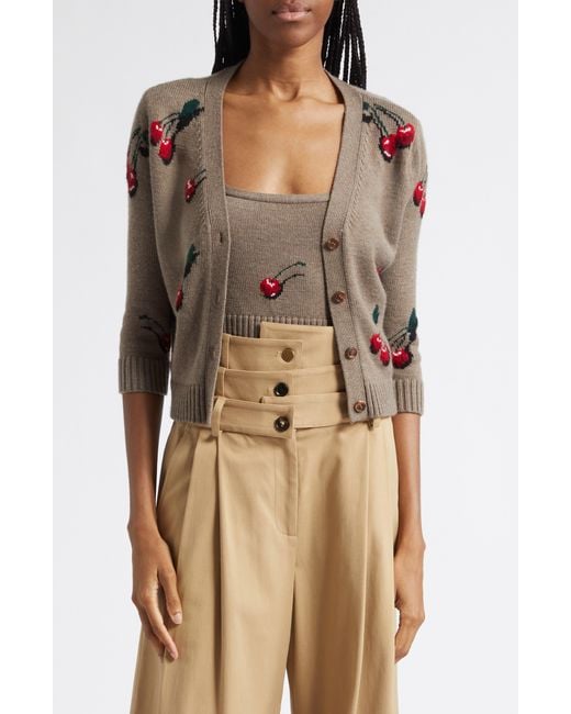 Monse Multicolor Mini Cherry Wool Twinset