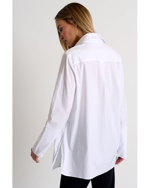 Shan White Poplin Shirt Tunic