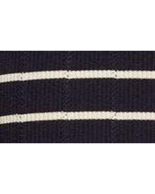 Cara Cara Blue Marina Stripe Long Sleeve Midi Sweater Dress