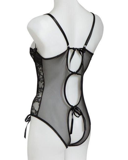 Oh La La Cheri Brown Zara Underwire Open Cup Open Gusset Lace Teddy