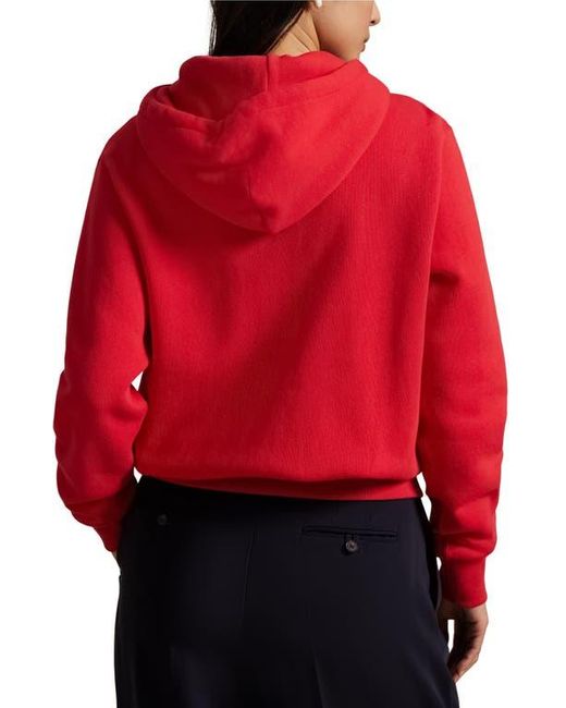 Polo Ralph Lauren Red Full Zip Fleece Hoodie