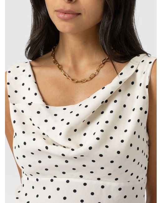 Saint + Sofia White Raye Cowl Cami