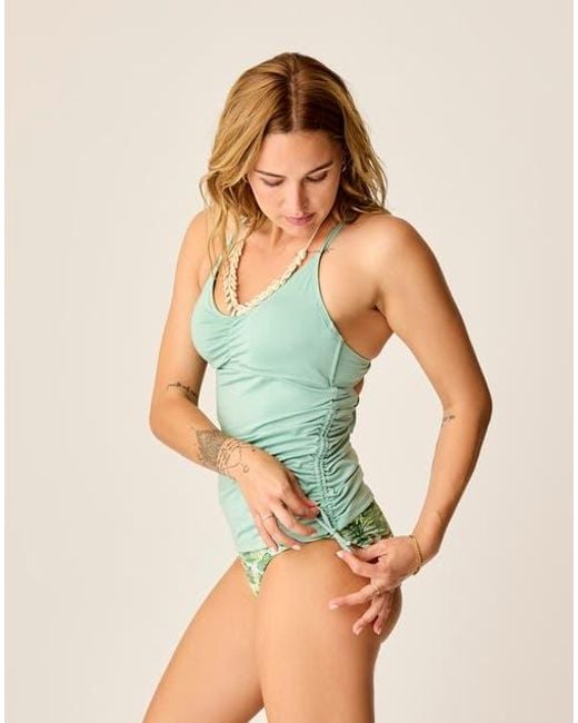 Carve Designs Green Camari Tankini D Cup
