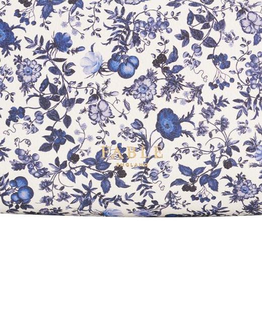 Fable England White Ditsy Small Pouch