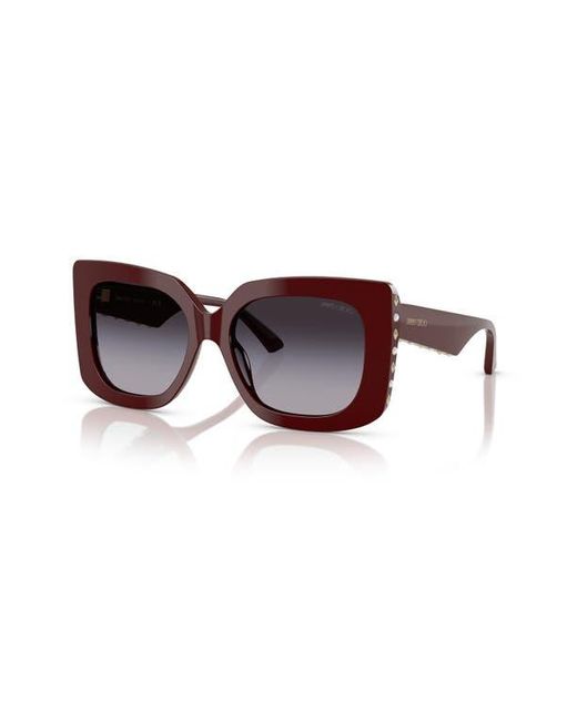 Jimmy Choo Red 54Mm Butterfly Sunglasses for men