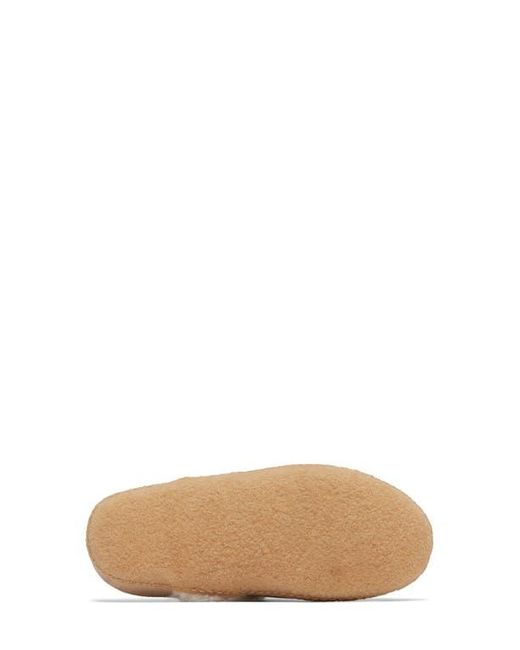 Sorel White Nakiska Ii Faux Shearling Lined Slide Slipper