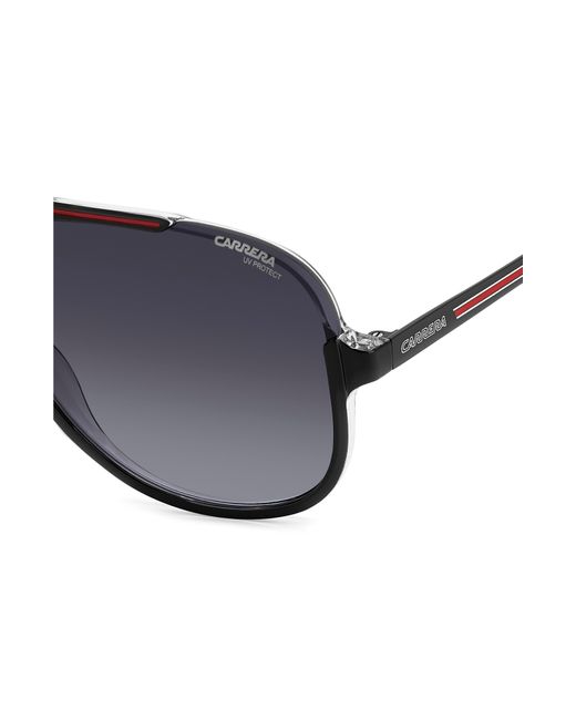 Carrera Blue 64mm Oversize Aviator Sunglasses for men