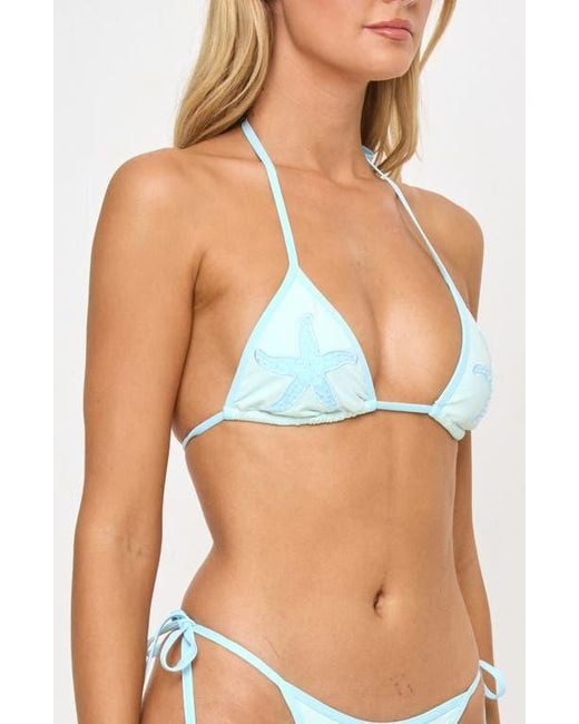 L*Space Blue Kokomo Bikini Top