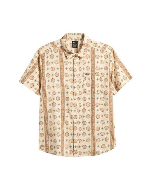 RVCA Natural Anytime Short Sleeve Button-Up Shirt for men