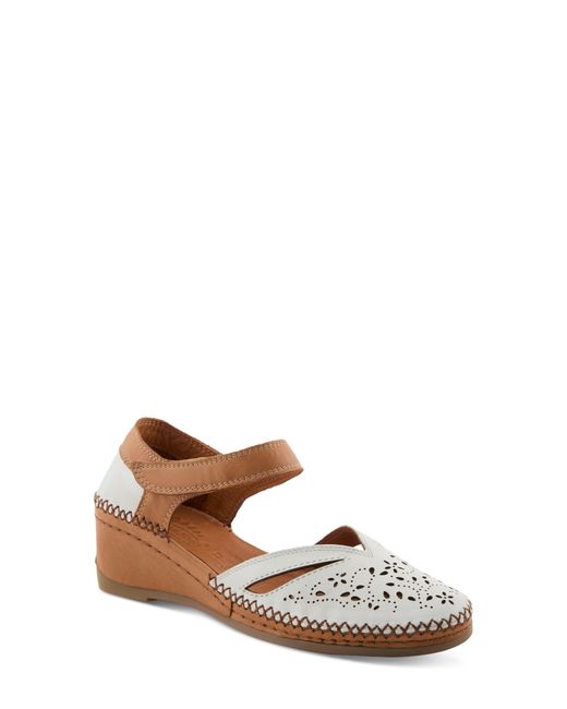 Spring Step Multicolor Ezlyn Ankle Strap Wedge Pump
