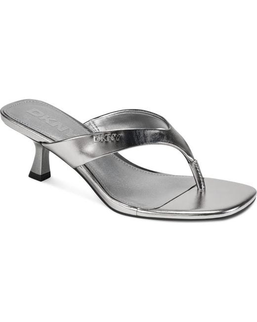 DKNY Gray Mackey Flip Flop