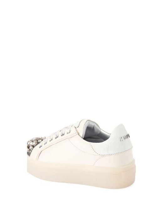 Kurt Geiger Multicolor Crystal Cap Toe Platform Sneaker