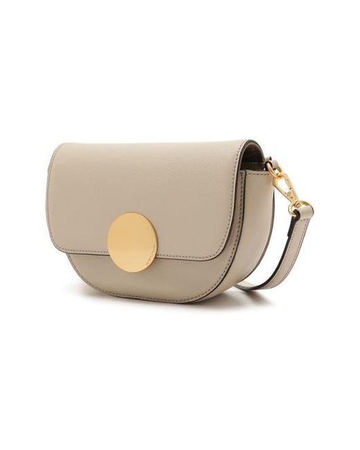 orYANY Natural Lottie Leather Saddle Crossbody Bag