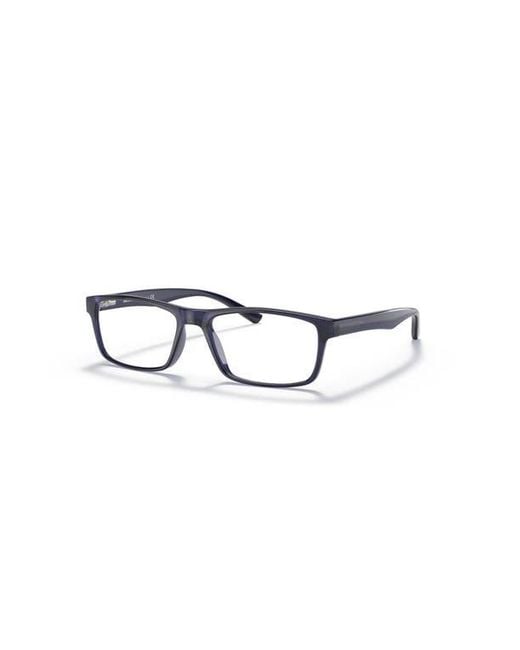 Sferoflex Blue 56Mm Rectangle Optical Glasses for men