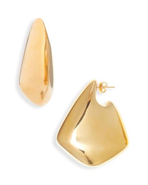 Bottega Veneta Metallic Small Vahuo Fin Earrings