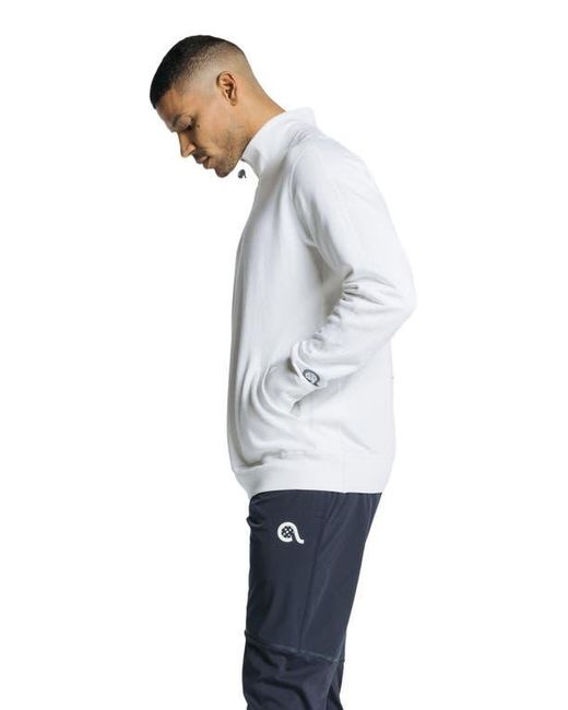 AVI White Pickleball Warmup Pullover
