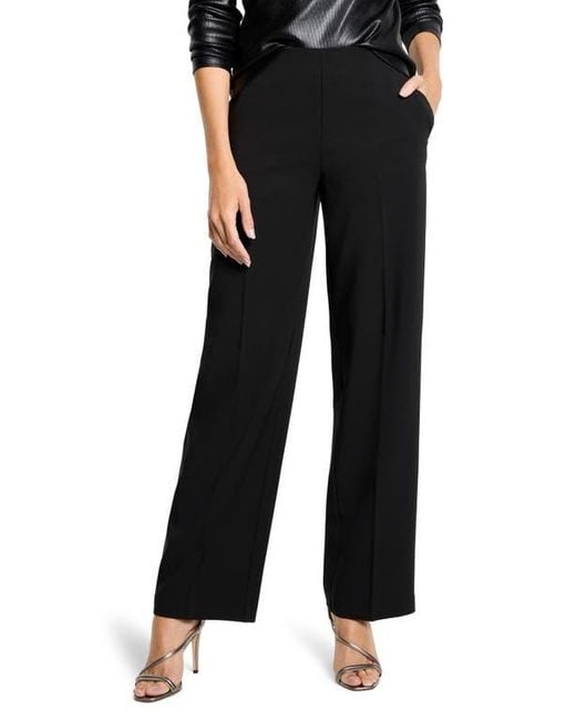 NIC+ZOE Black Lenox Wide Leg Stretch Pants
