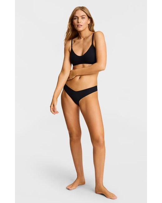 Commando Black Microfiber Thong