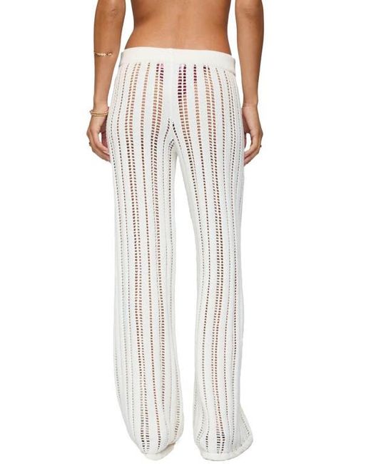 Edikted Natural Echo Open Stitch Cover-Up Pants