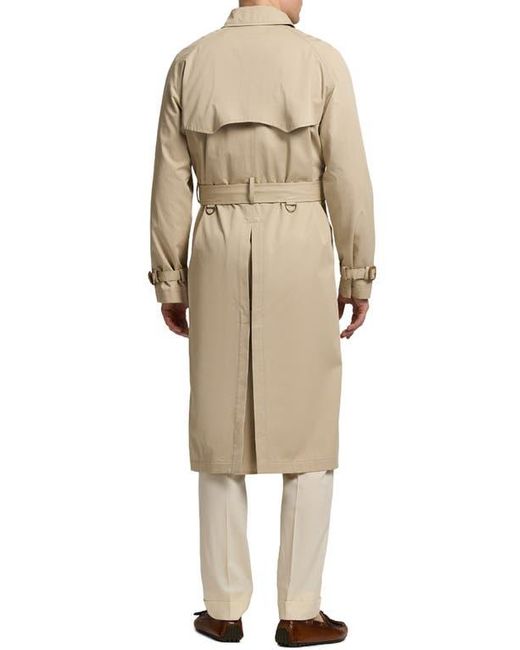 Ralph Lauren Natural Cotton Twill Trench Coat for men