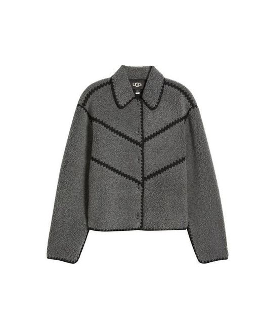 Ugg Gray Ellison Whipstitch Detail Jacket