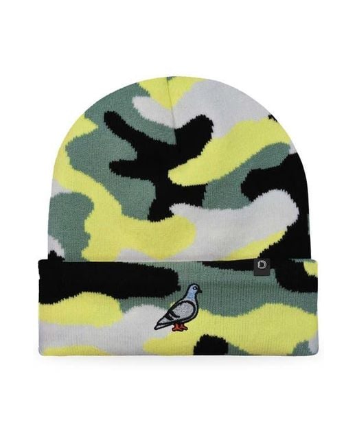 Alix Multicolor Pigeon Beanie Cap for men