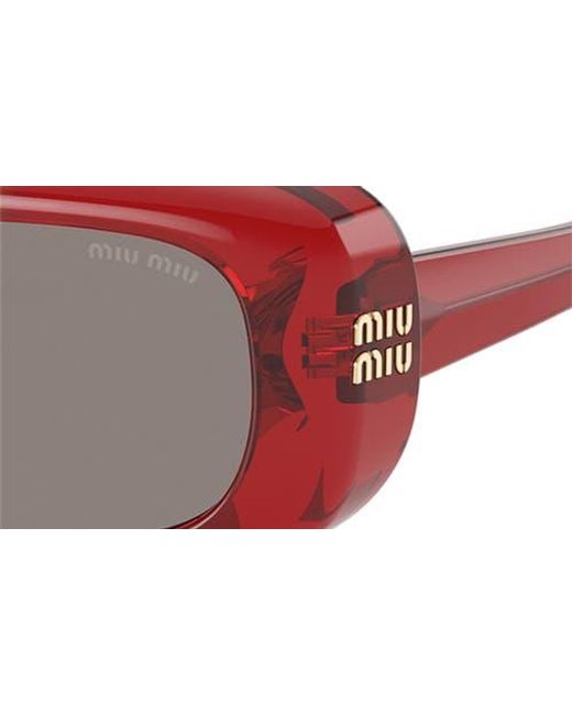 Miu Miu Multicolor 52Mm Rectangular Sunglasses