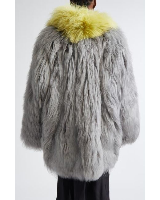 Marni Gray Shearling Coat