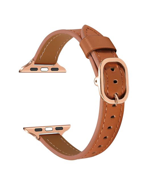 The Posh Tech White Carmen Leather Apple Watch Watchband