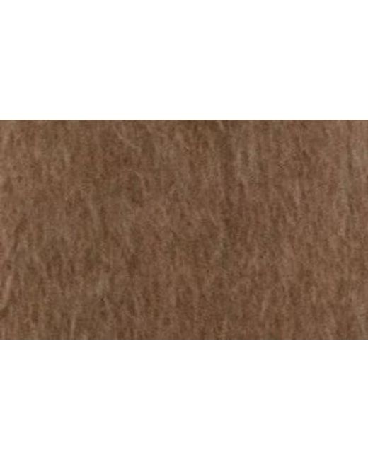 Mango Natural Brushed Funnel Neck Coat