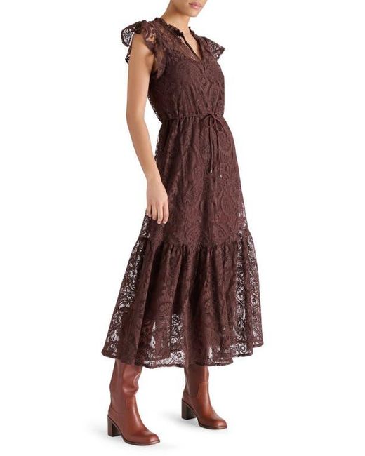Steve Madden Brown Osiris Lace Maxi Dress