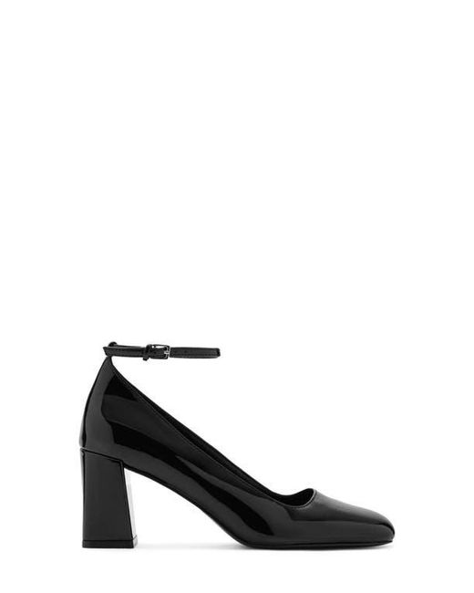 Mango Black Ankle Strap Heel