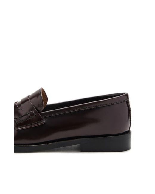Mango Black Luisa Penny Loafer
