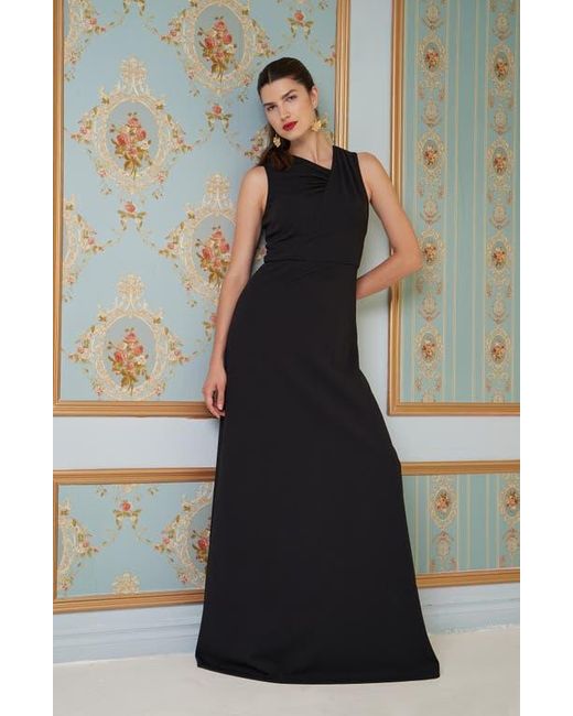 Marcelle asymmetrical ruffle gown deals