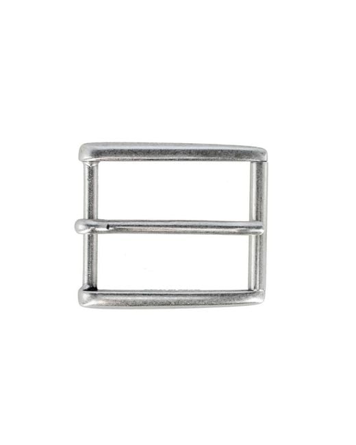 Trafalgar White 35Mm Rectangular Classic Solid Brass Roller Harness Belt Buckle for men