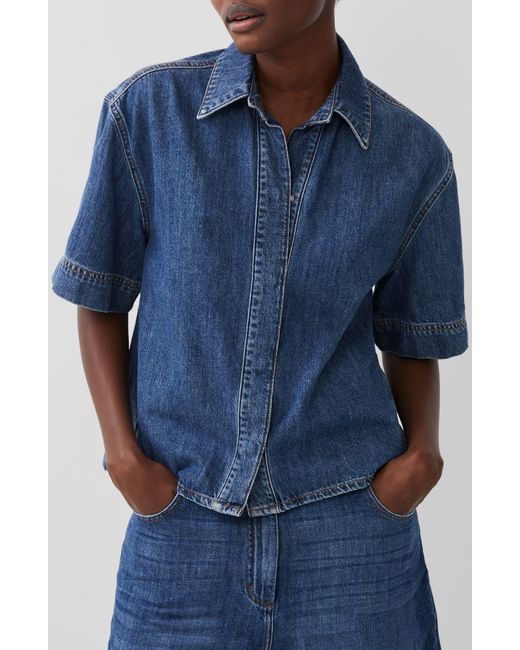 French Connection Blue Finley Denim Shirt