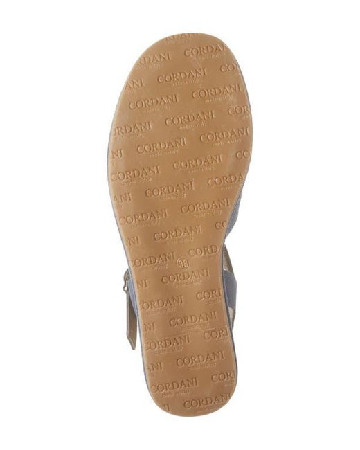 Cordani Blue Jenna Platform Wedge Sandal