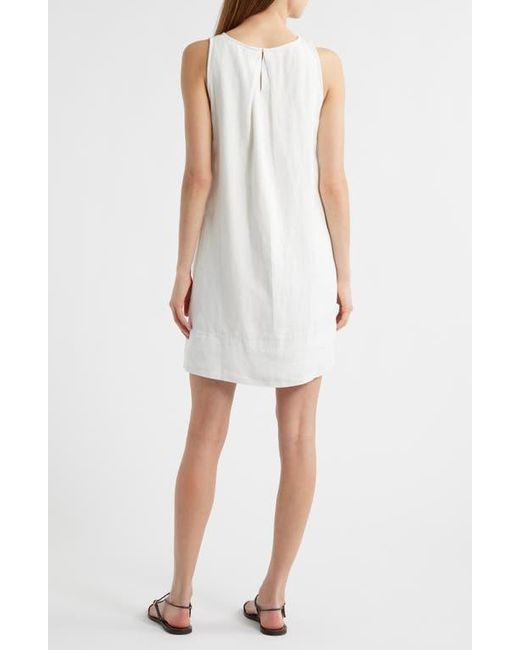 Madewell White Linen Shift Minidress