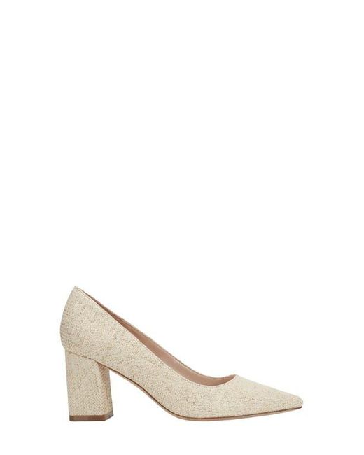Marc Fisher Natural Zala Block Heel Pump