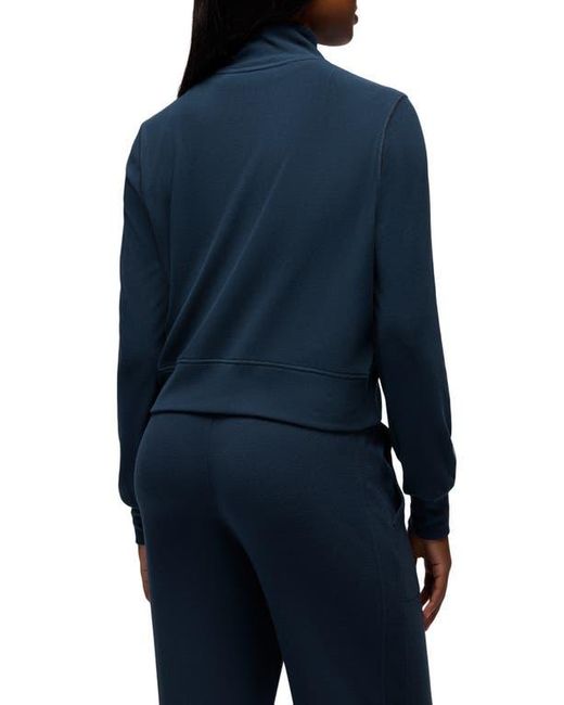 Prana Blue Willow West Crop Half-Zip Sweatshirt