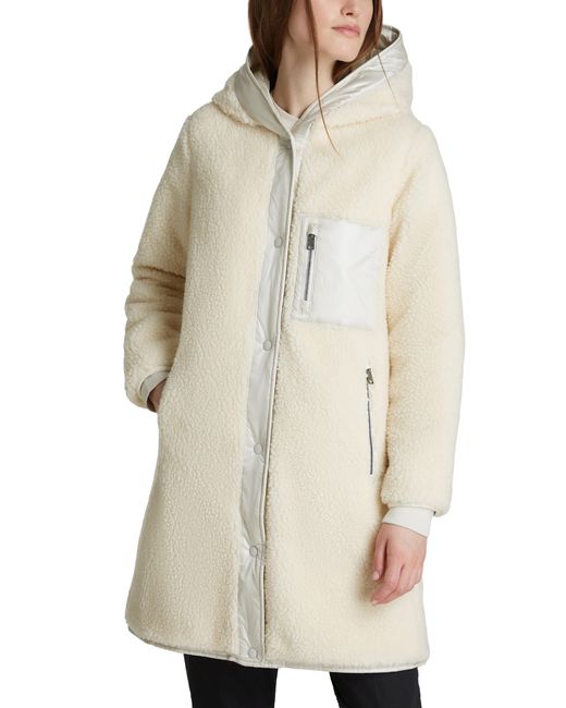 Woolrich White Elm Faux Shearling Water Resistant Reversible Parka