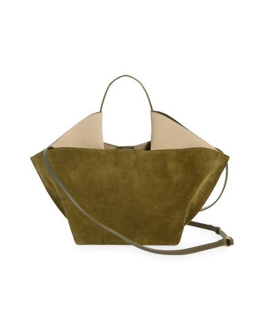 REE PROJECTS Metallic Medium Ann Suede Tote