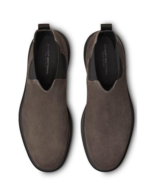 Stuart Weitzman Brown Amos Chelsea Boot for men