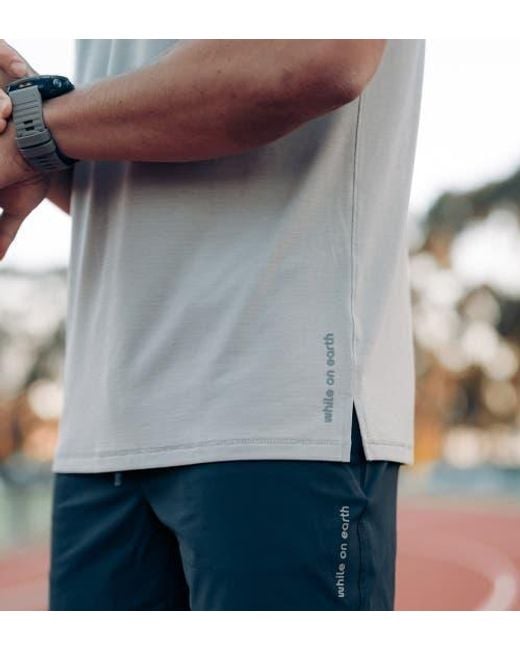 while on earth™ Gray Persist Tee for men