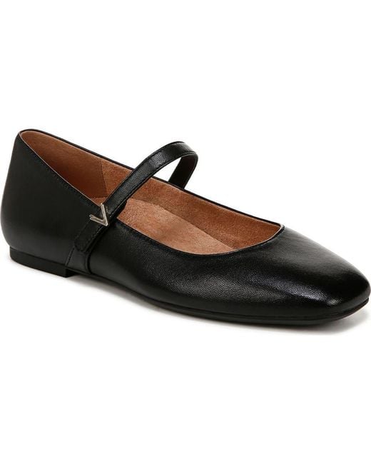Vionic Black Alameda Mary Jane Flat
