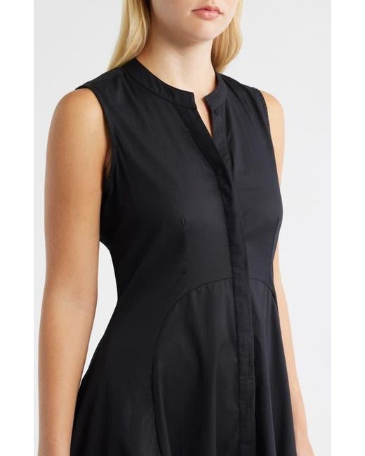 Halogen® Black Colorblock Sleeveless Cotton Dress